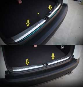 Защитные накладки на пластик в багажнике стальные для Honda CR-V 2012-